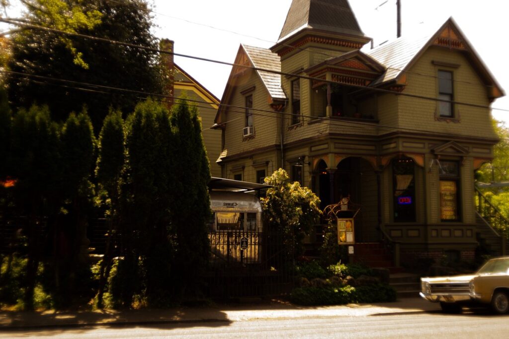 The 1893 Queen Anne Victorian house on SE Belmont Street that is home to Foxtrot