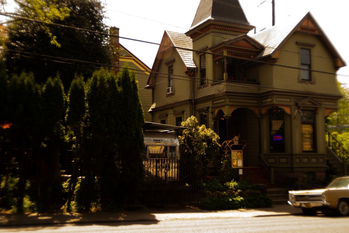 The 1893 Queen Anne Victorian house on SE Belmont Street that is home to Foxtrot